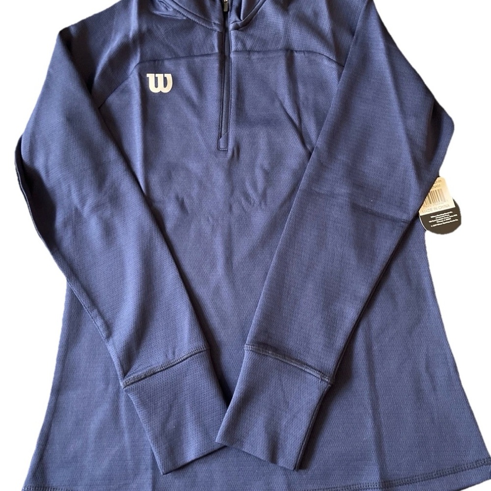 Wilson Women 1/2 Zip Pullover Navy Blue  Medium